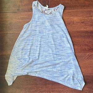 White and blue colored tank